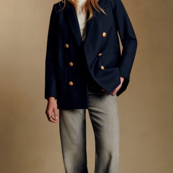 Sezane Jackets & Blazers - Sezane Michele Jacket Navy